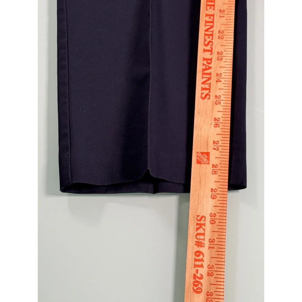 Banana Republic Slim Fit Chino Pants Mens Navy Non-Iron Flat Front Preppy -34x30